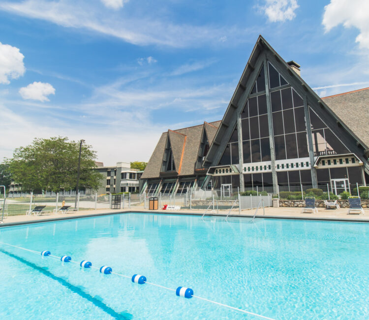 Outdoor pool at hueston woods