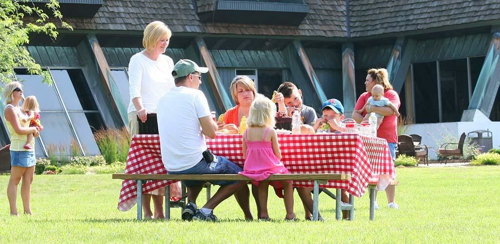 Family on a picnic